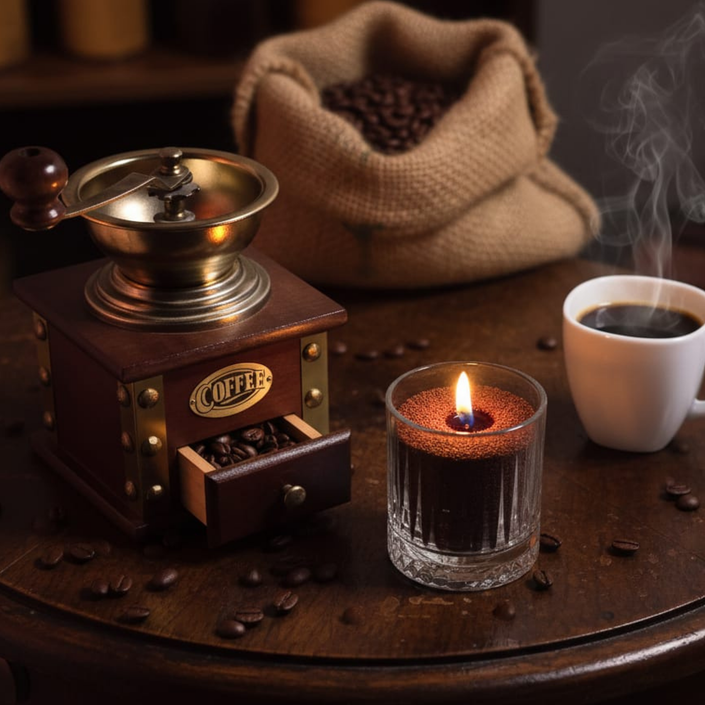 Roasted Coffee – Candle Sand Parfumat cu Fitile din Bumbac
