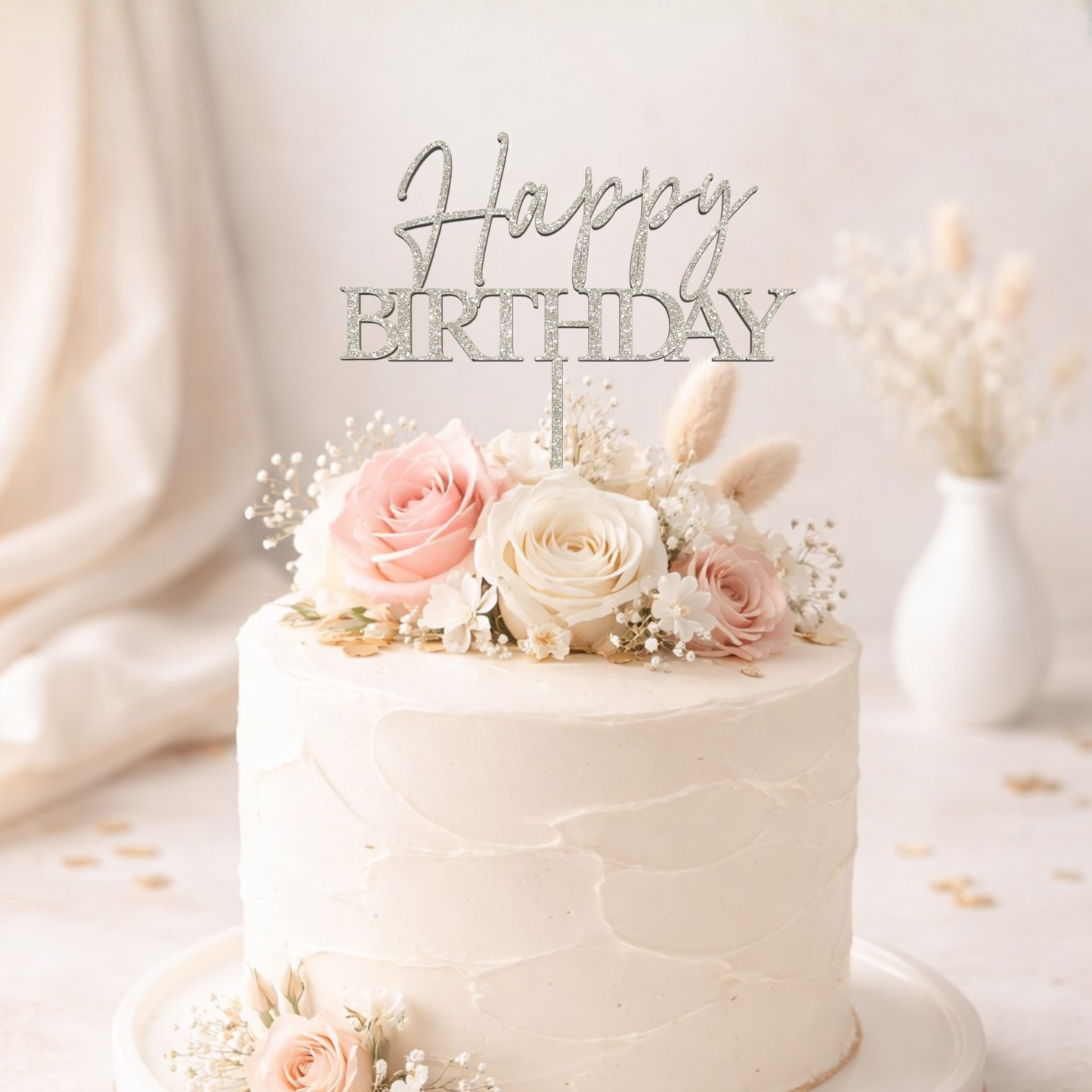 Happy Birthday - Topper pentru tort