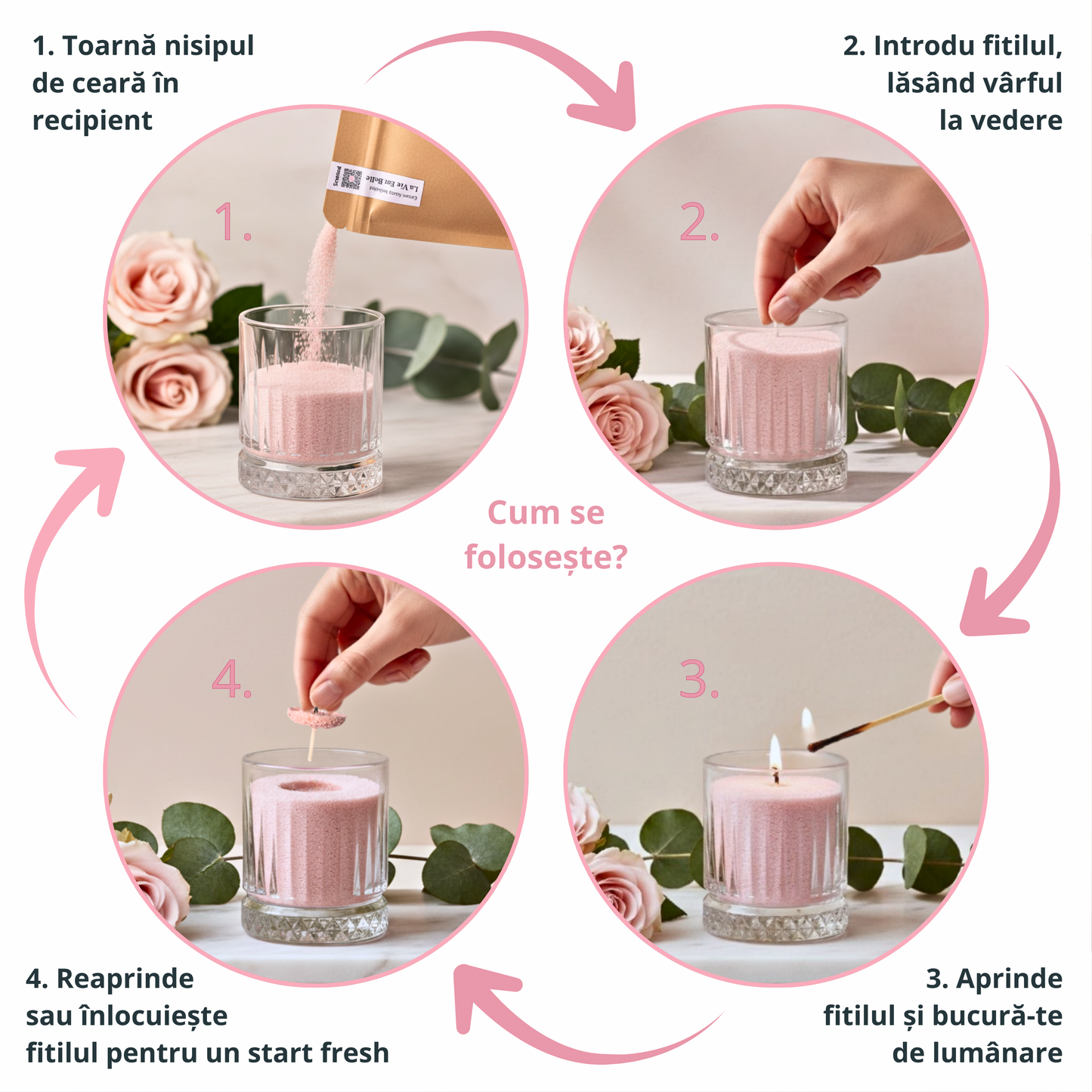 Roasted Coffee – Candle Sand Parfumat cu Fitile din Bumbac