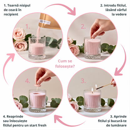 Roasted Coffee – Candle Sand Parfumat cu Fitile din Bumbac