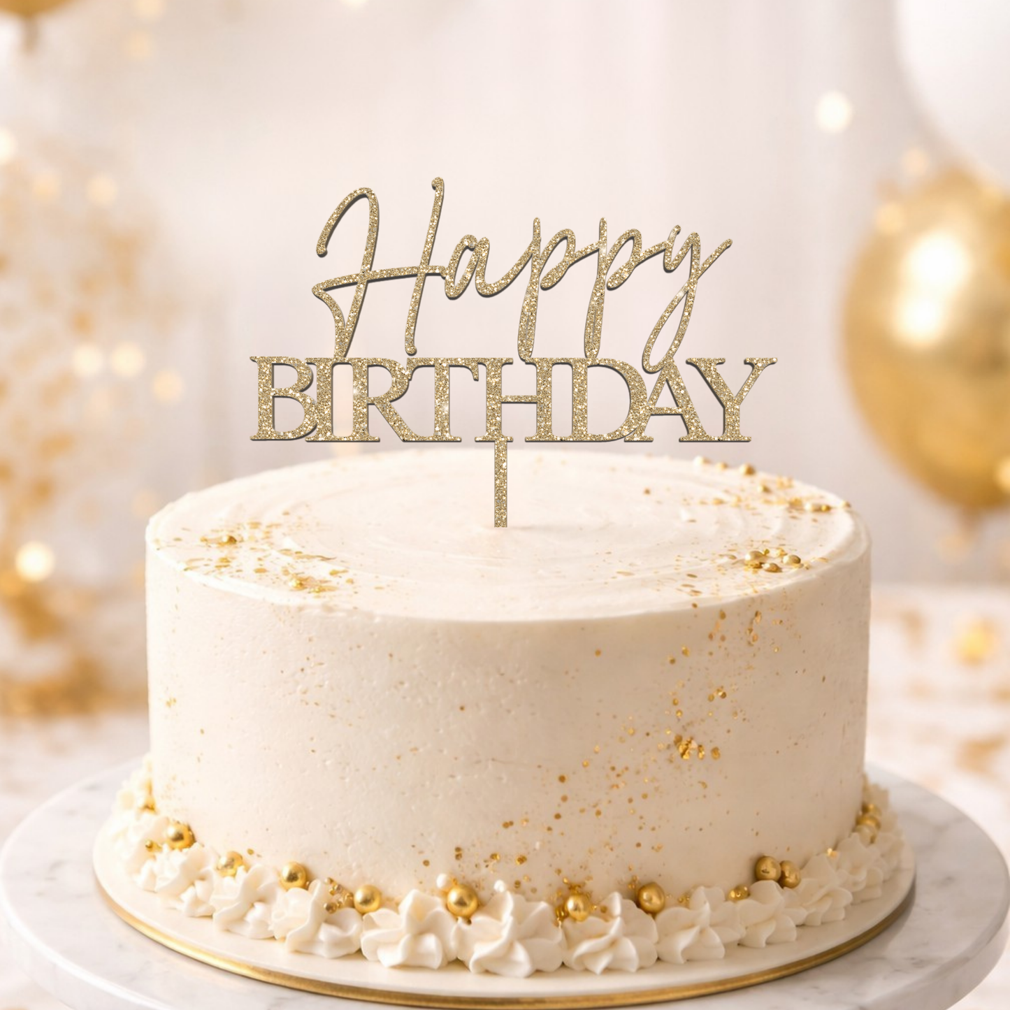Happy Birthday - Topper pentru tort